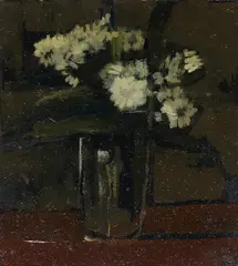 Hannah Mooney, FLOWERS IN A VASE, 2023, Oil on board