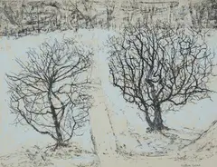 Victoria Crowe, STILLNESS, 2022, Lithography and screenprint, 6/40
