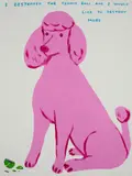 David Shrigley, I DESTROYED THE TENNIS BALL, 2023, Screenprint 5/125