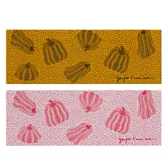 Yayoi Kusama, PUMPKINS (RED/WHITE AND BLACK/YELLOW), each signed in print