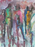 Crawfurd Adamson, IN THE STREET, oil on canvas