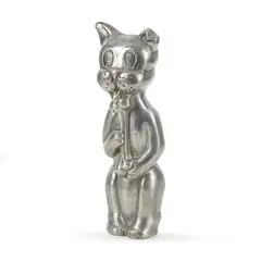 Eduardo Paolozzi, ANOTHER FRIENDLY DOG (NOCH EIN FREUNDLICHER HUND), 1971, Sand-blasted aluminium sculpture and stand