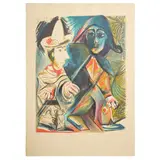 Pablo Picasso, PIERROT ET ARLEQUIN (SEE CZWIKLITZER 437), offset lithograph printed in colours, 1970