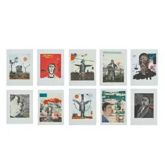 Jock McFadyen, CANAL: SPAZO, SPUD & SPIGOT, 1991, each print signed