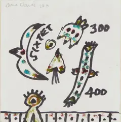 Alan Davie, SIXTET OG.3331, 2011, oil and felt-tip pen