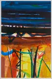 Barbara Rae, RED, DOWNPATRICK, mixed media on paper