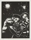 Peter Howson, NO. 8, FROM 'A HERO OF THE PEOPLE', 1987, Linocut, 33/40