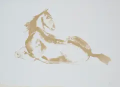 Elisabeth Frink, LYING DOWN HORSE, Lithograph, 39/250