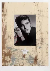 Peter Blake, STARS (ELVIS), 2010, Screenprint with photo collage and diamond dust, A/P, aside from the edition of 100