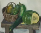 Imants Vecozols, MARROWS, oil on canvas-board