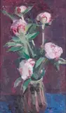Kathryn Kynoch, PINK PEONIES, Oil on canvas