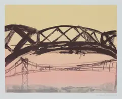 Kate Downie, FERRY DOWN THE FORTH, 2009, Lithograph, 19/30