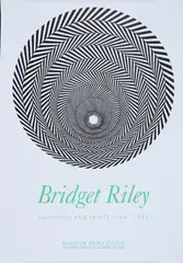 BRIDGET RILEY, PAINTINGS AND PRINTS 1964-1995 (GLASGOW PRINT STUDIO EXHIBITION POSTER) by Bridget Riley, 1995, Screenprint, sold Mar 2026