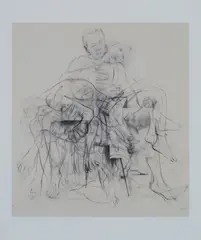 Jenny Saville, CHAPTER (FOR LINDA NOCHLIN), FROM 'GREAT WOMAN ARTISTS' PORTFOLIO - 2016/2019, Digital archival print, 22/100