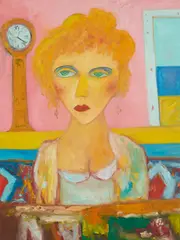 John Bellany, LADY ANNA MAE, oil on canvas