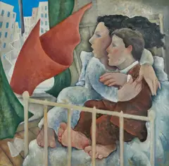 Michael Scott, SHKLOVSKY'S KISS, oil on canvas
