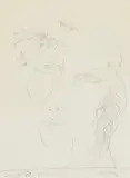 John Bellany, SKETCH OF A WOMAN, pencil drawing