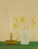 Craigie Aitchison, DAFFODIL AND CANDLESTICK, 1998, Screenprint, 67/75
