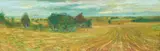 William Birnie, ROLLING FARMLANDS, FIFE, oil on board