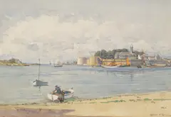 ENTRANCE TO A FRENCH HARBOUR by Robert Weir Allan, watercolour, sold Feb 2026