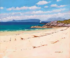 JUNE MORNING, CAMUSDARACH by Frank Colclough, acrylic on board, offered Feb 2026