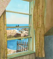 Jack Firth, THROUGH THE WINDOW, watercolour