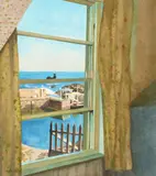 Jack Firth, THROUGH THE WINDOW, watercolour