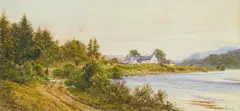 Waller Paton, ALONG THE RIVERBANK, MOULINEARN, watercolour