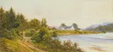 Waller Paton, ALONG THE RIVERBANK, MOULINEARN, watercolour