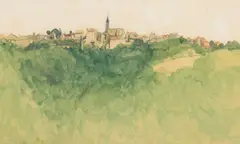 James Morrison, FAYCELLES, watercolour and pencil