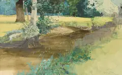 James Morrison, MOULIN DE MAYNARD, watercolour and pencil
