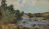 Joseph Morris Henderson, BRIDGE OVER THE SHALLOWS, Oil on canvas