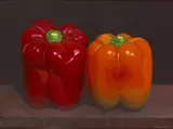 James H. Fairgrieve, PEPPERS, acrylic on board
