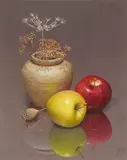 Ian Mastin, FRUIT AND SEED, acrylic on board