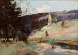 Joseph Milne, NEIDPATH CASTLE, PEEBLES, oil on canvas