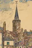 Jane Younger, CLOCKTOWER, KINROSS, watercolour