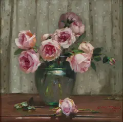 William Thomas Wood, DORSET ROSES, oil on canvas