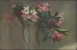 John Henry Lorimer, PINK AND WHITE STILL LIFE, oil on panel