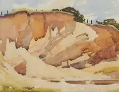 Charles Oppenheimer, A QUARRY, watercolour