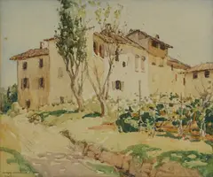 Charles Oppenheimer, CORTIVALLO, watercolour and pencil