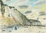 John Houston, EVENING, VARENGEVILLE, watercolour and pencil