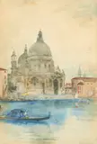 Charles James Lauder, VIEW OF SANTA MARIA DELLA SALUTE, VENICE, watercolour
