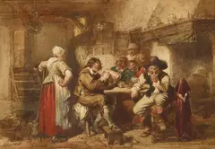 THE ROWDY TAVERN by Herman Frederik Carel ten Kate, watercolour, sold Feb 2026