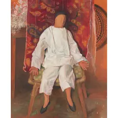 Catherine Dean, MARIONETTE IN STUDIO, oil on canvas