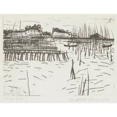 LANDSCAPE IN JAPAN (ALLAN 16) by Elizabeth Blackadder, 1985, Etching, Artist's Proof I/V, aside from the edition of 50, sold Feb 2026