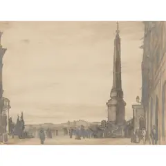Muirhead Bone, ROME, ink and wash