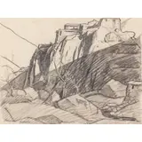 Alexander Graham Munro, HILL TOP, ARMUND, charcoal