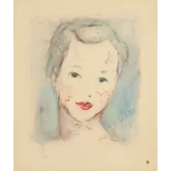 Emmanuel C. Benezit, ROUGE BAISER, watercolour and monotype