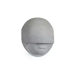 André Wallace, HELMET HEAD, Portland stone and resin