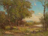 James Christie Prowett, SUMMER TIME, oil on canvas-board